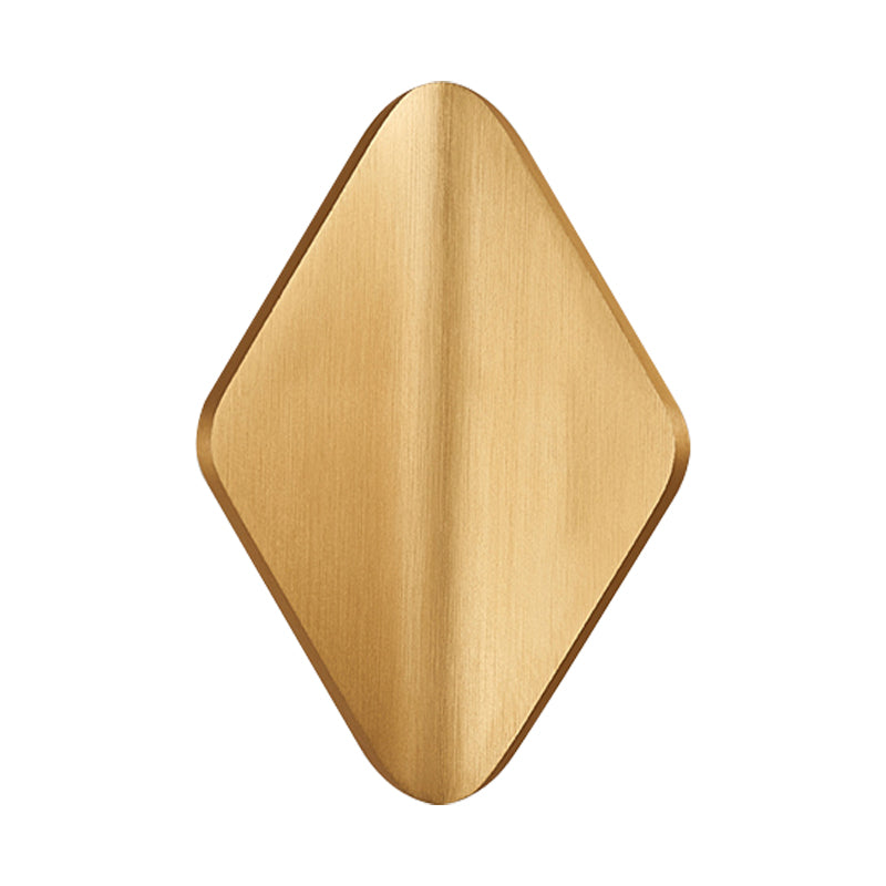 BowLift | Concave Rhombus Metal Wall Light Modern LED Black/Gold/Coffee Wall Light Light for Living Room