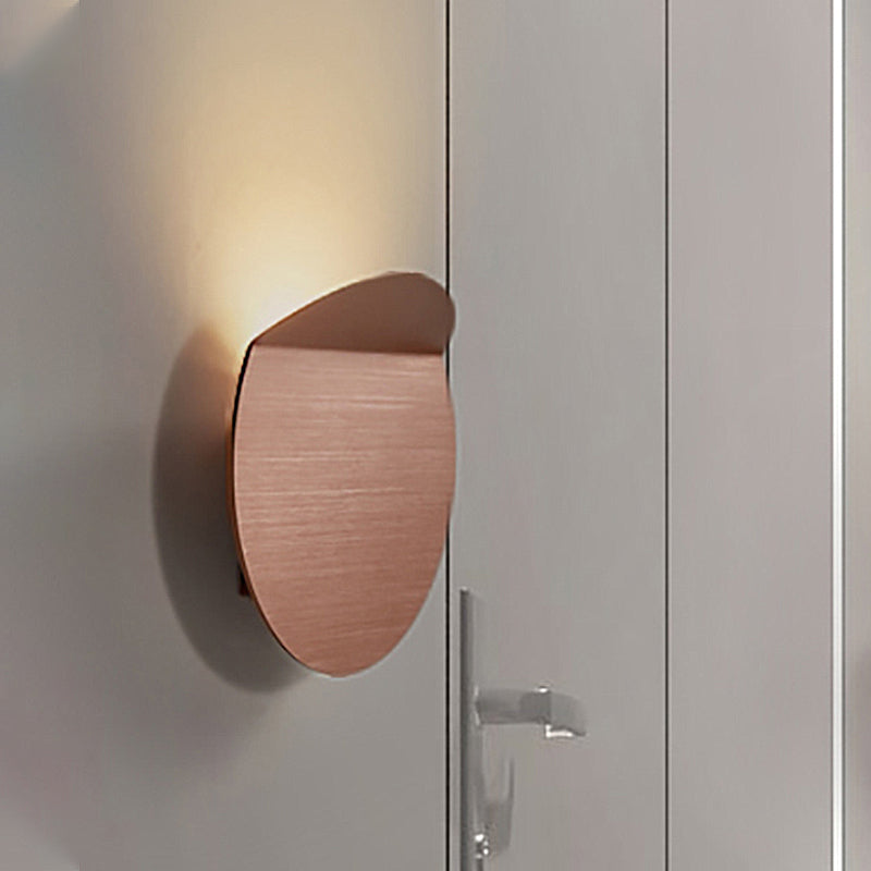 BowLift | Contemporary round metal wall light black/gray/white LED wall-mounted light for hallway