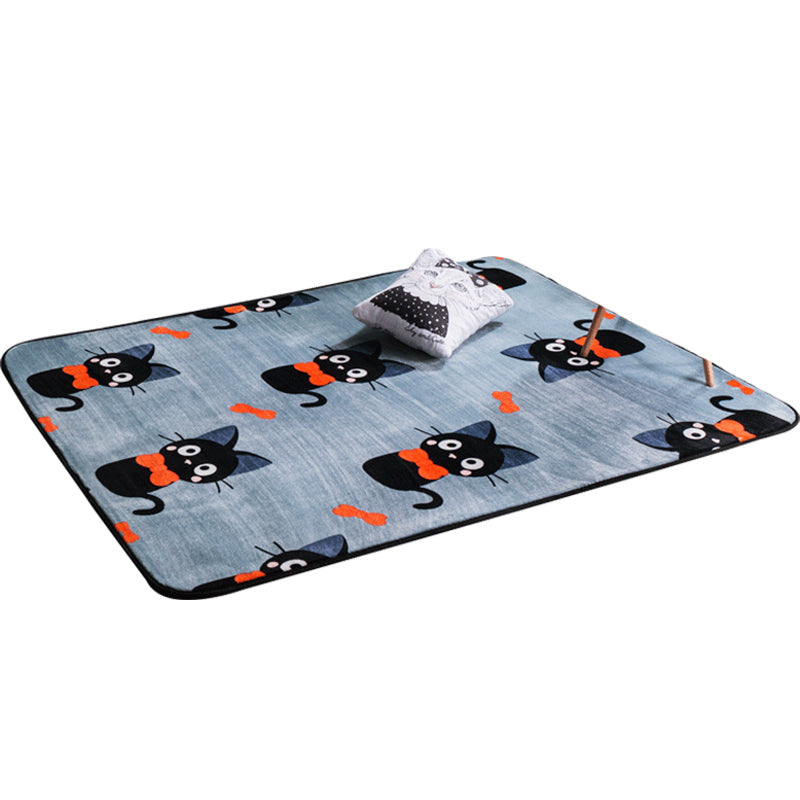 BowLift | Classic Fairy Tale Pattern Rug Multicolored Modern Rug Polypropylene Non-Slip Backing Washable Pet-Friendly Area Rug for the Living Room