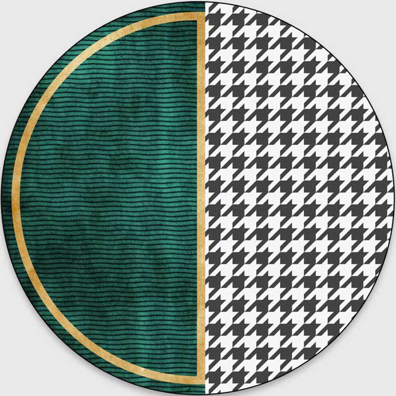 BowLift | Glam Mid-Century Rug Multicolor Marble Look Rug Pet Friendly Stain Resistant Non-Slip Back Rug for Living Room