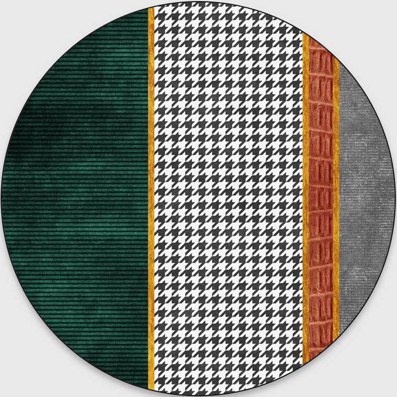 BowLift | Glam Mid-Century Rug Multicolor Marble Look Rug Pet Friendly Stain Resistant Non-Slip Back Rug for Living Room