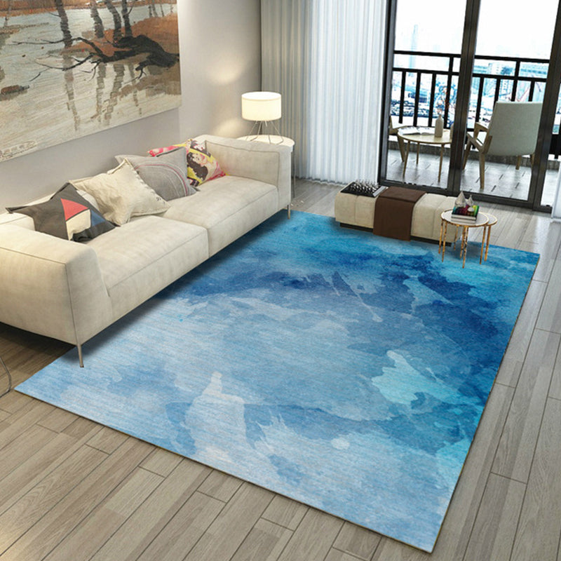 BowLift | Asian Abstract Painting Carpet Multi-Color Polypropylene Area Rug Machine Washable Non-Slip Back Stain Resistant Rug for Large Room