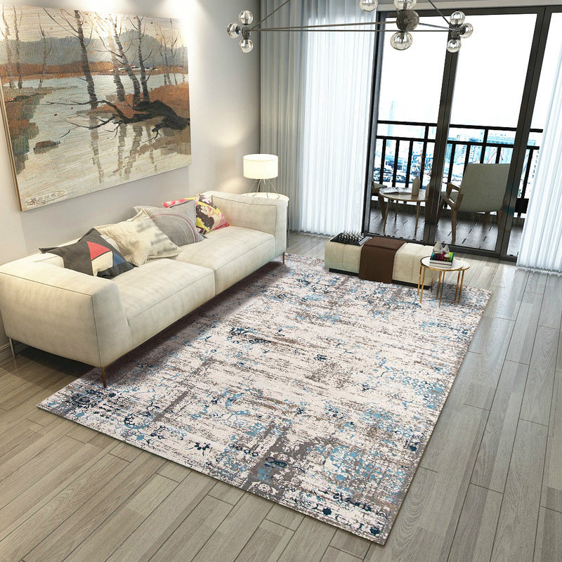 BowLift | Shabby Chic Multicolor Steampunk Rug Polypropylene Rustic Surfaces Rug Pet Friendly Washable Non-Slip Back Rug for Home