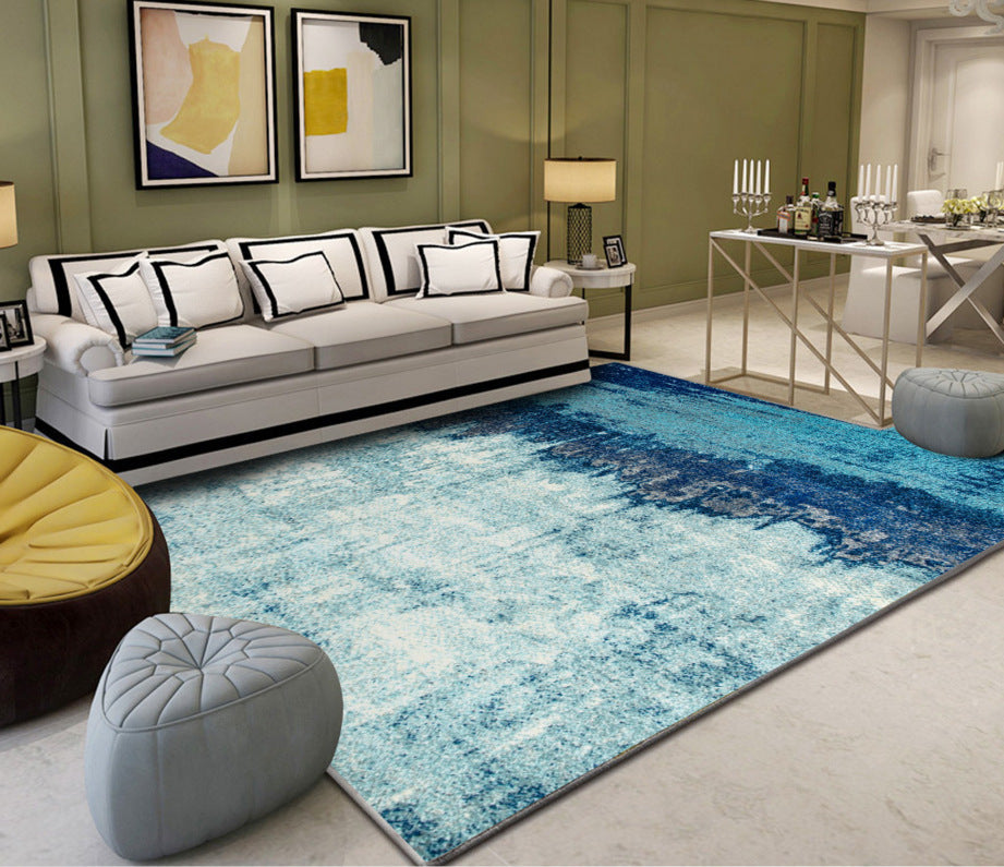 BowLift | Industrial Style Living Rug Multicolored Expressionism Rug Synthetic Non-slip Pet-friendly Machine washable Rug