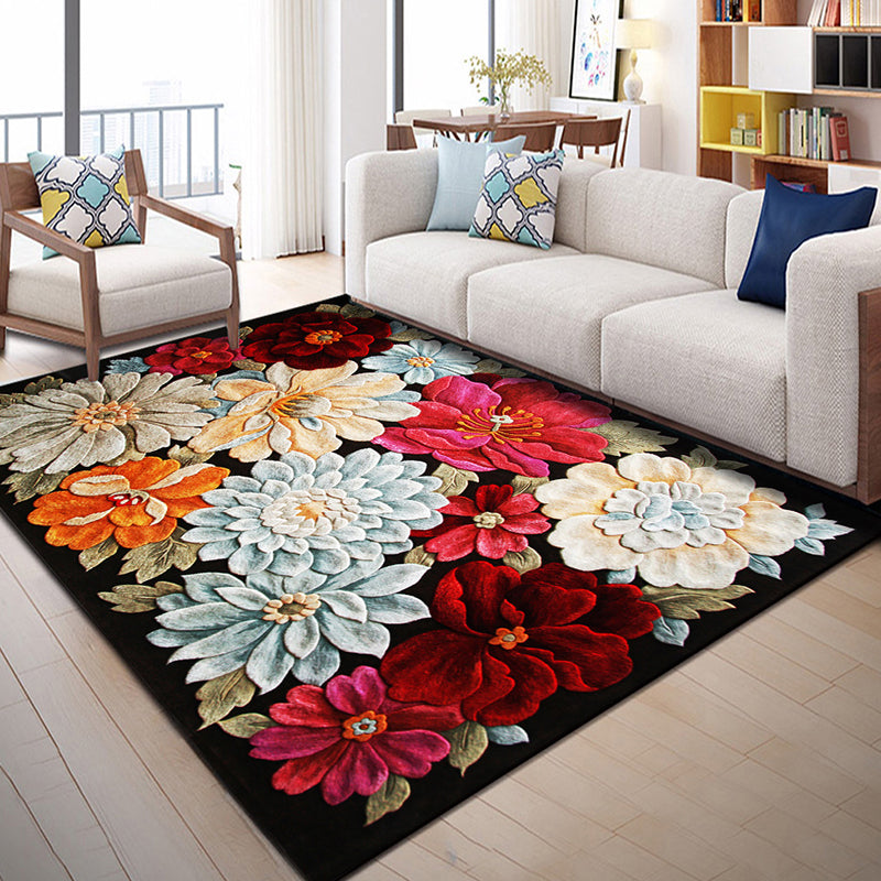 BowLift | Classic Tropix Indoor Rug Colorful Flamingo Rug Non-slip Back Stain-resistant Machine washable Rug for the Living Room