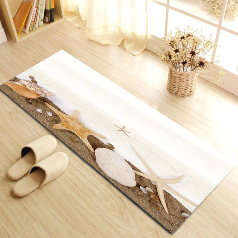 BowLift | Contemporary Patterned Runner Multi-Colored Synthetic Carpet Machine Washable Non-Slip Stain Resistant Carpet for Door