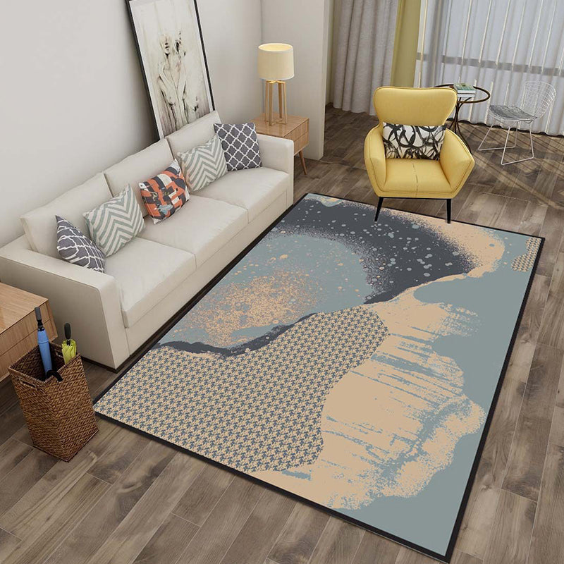 BowLift | Multicolor 3D Illusion Geometry Rug Polyester Modernist Rug Non-Slip Pet-Friendly Machine Washable Rug for the Large Room