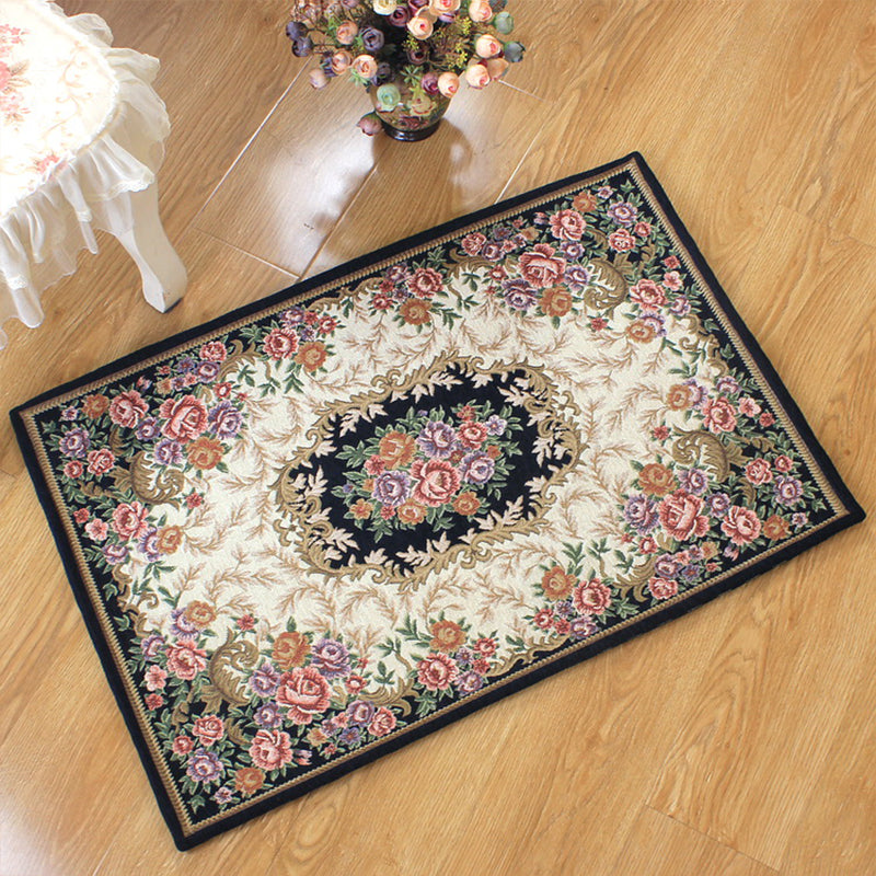 BowLift | Classic Victoria area rug Multicolor flower carpet Pet-friendly Washable Non-slip backing Door mat