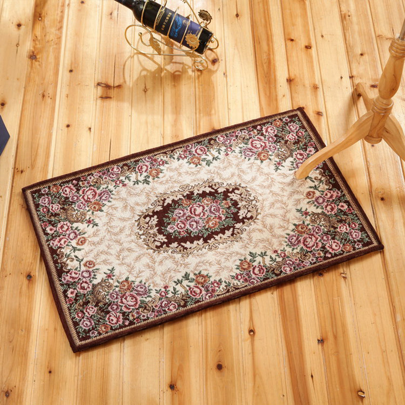 BowLift | Classic Victoria area rug Multicolor flower carpet Pet-friendly Washable Non-slip backing Door mat