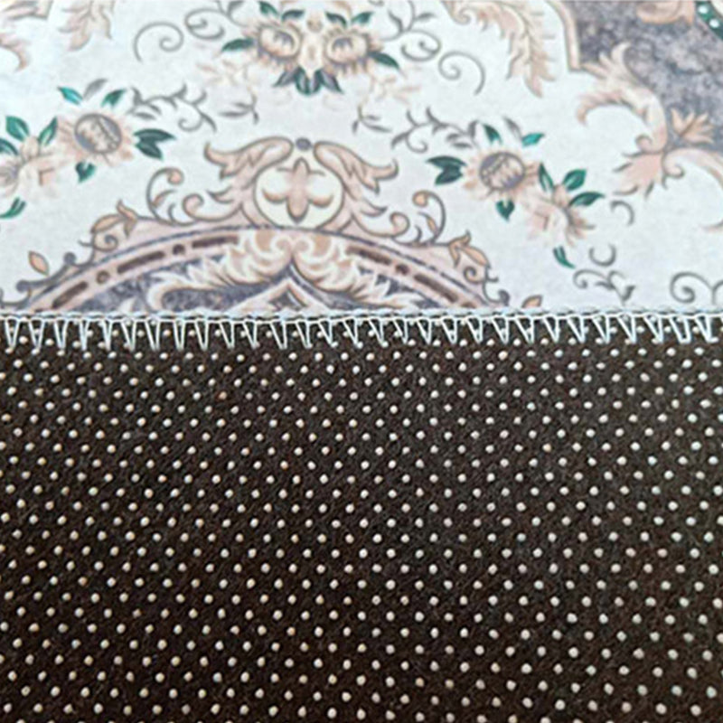 BowLift | Aesthetic Vintage Indoor Rug Multicolored Flower Rug Stain Resistant Pet Friendly Non-Slip Rug for Living Room