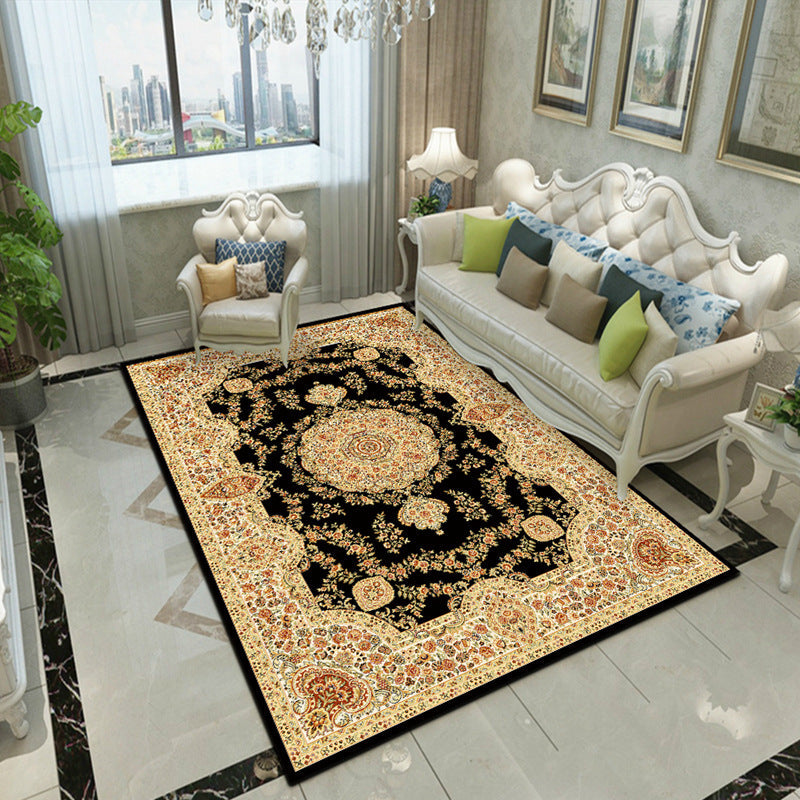 BowLift | Fancy Victoria Rug Multi-Colored Flower Rug Non-Slip Washable Pet-Friendly Rug for the Living Room