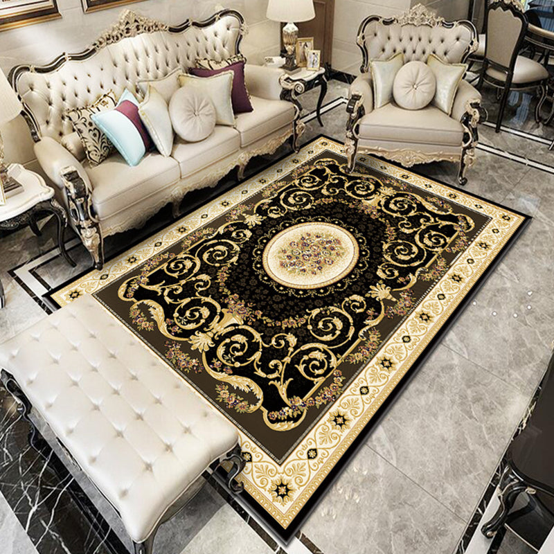 BowLift | Fancy Victoria Rug Multi-Colored Flower Rug Non-Slip Washable Pet-Friendly Rug for the Living Room