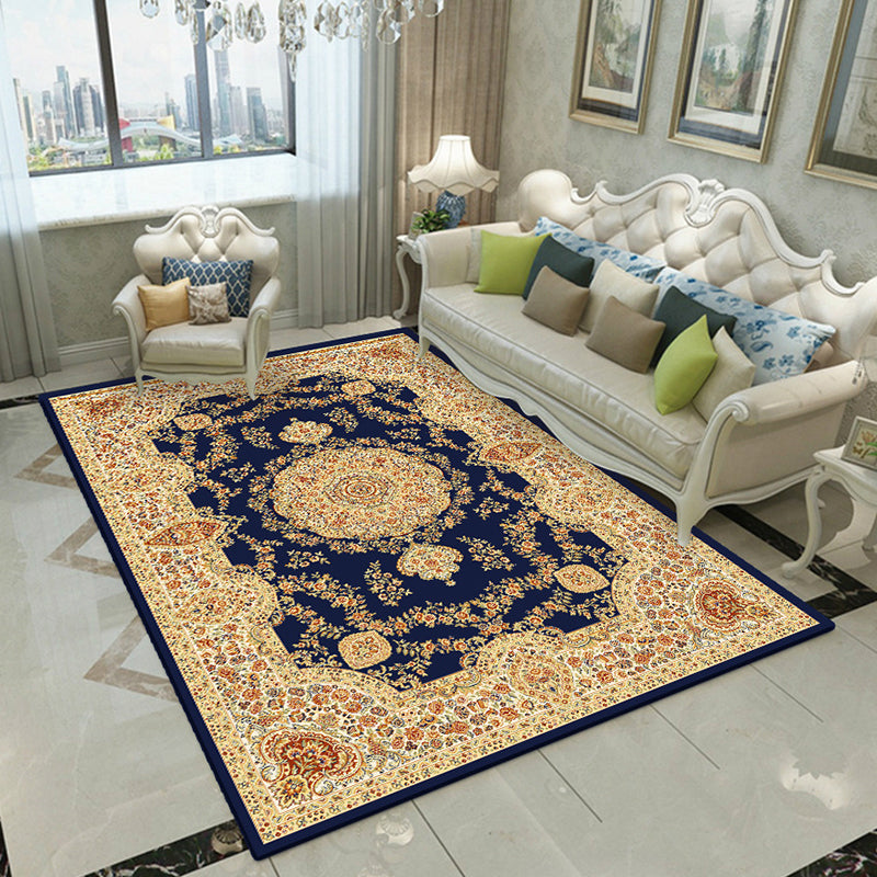 BowLift | Fancy Victoria Rug Multi-Colored Flower Rug Non-Slip Washable Pet-Friendly Rug for the Living Room