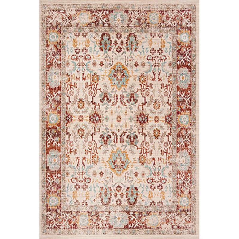 BowLift | Worn Moroccan Rug Multicolored Patterned Rug Non-Slip Machine Washable Stain Resistant Rug for Home