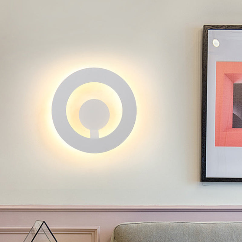 BowLift | Black/White Super Thin Wall Light Modern Acrylic Living Room Wall Lamp, Warm/White Light