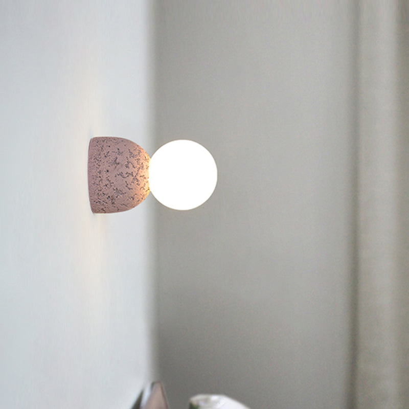 BowLift | Resin-Cement Bell Wall Lamp Modern Style Single-Bulb Wall Lighting Fixture
