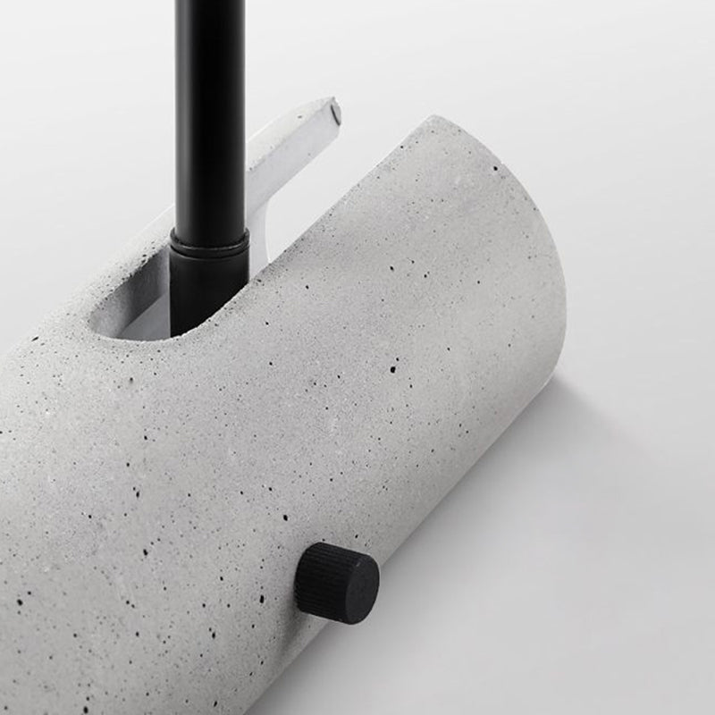 BowLift | Cylindrical Shade Cement Wall Spotlight Minimalist Gray LED Wall Light