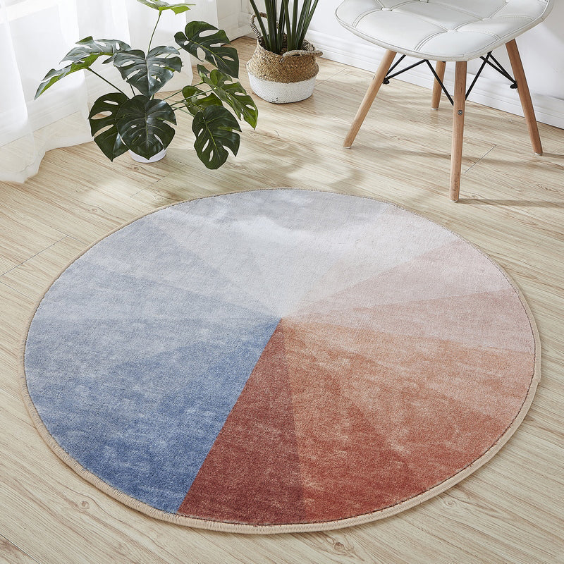 BowLift | Beautiful Cartoon Printed Rug Multicolor Cotton Blend Indoor Rug Non-Slip Back Easy Care Rug with Border for the Room