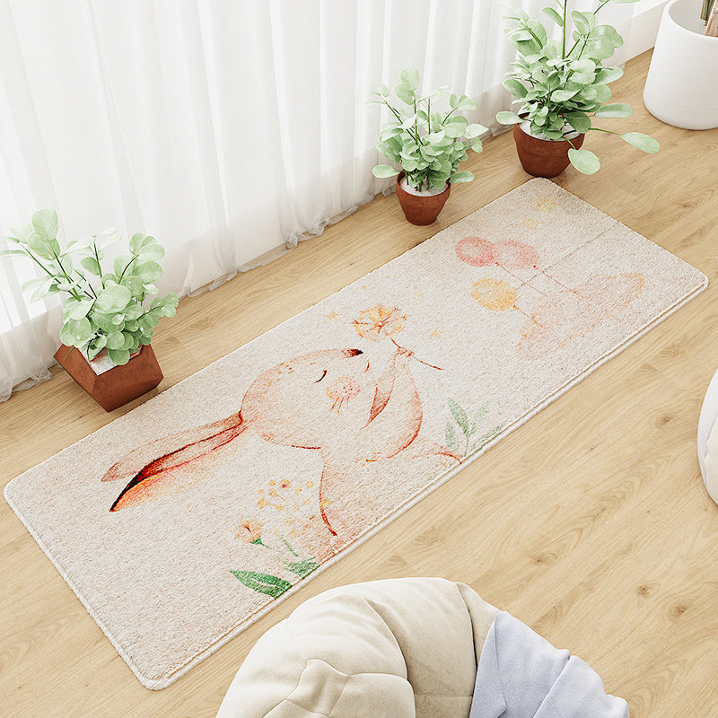 BowLift | Beautiful Relaxation Carpet Multicolored Cartoon Animal Print Carpet Pet Friendly Easy Care Area Rug for the Children's Room