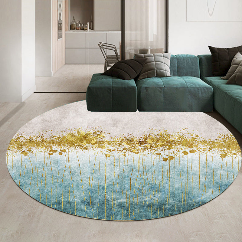 BowLift | Casual Minimalist Area Rug Multi-color Geometric Pattern Carpet Anti-slip Backing Carpet for Bedroom