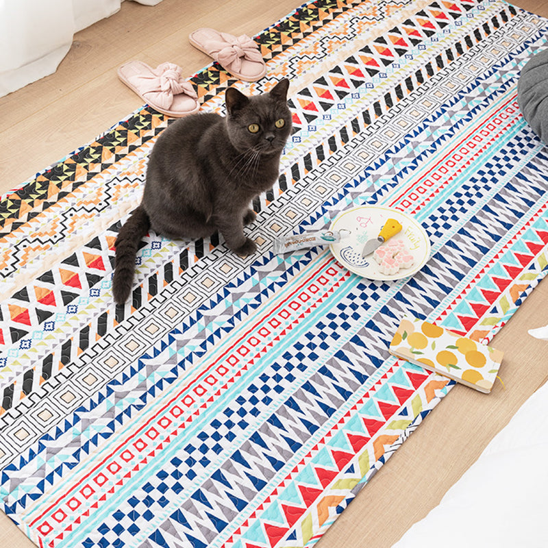 BowLift | Comfort Western Rug Multicolored Floral Printed Rug Non-Slip Pet-Friendly Rug for Room