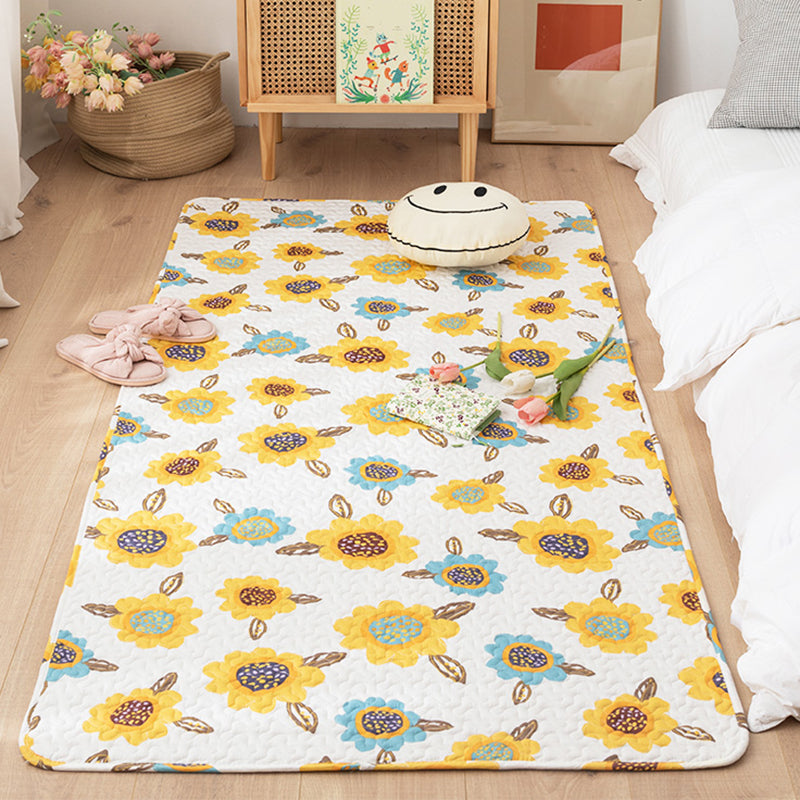 BowLift | Comfort Western Rug Multicolored Floral Printed Rug Non-Slip Pet-Friendly Rug for Room