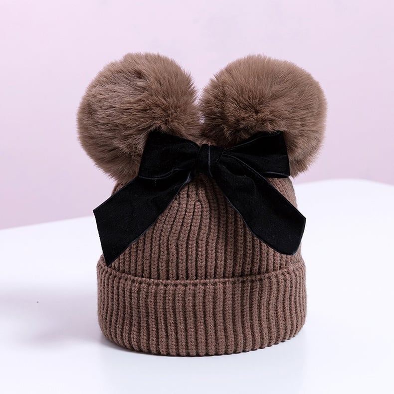 BowLift | Baby hat with double ball bow