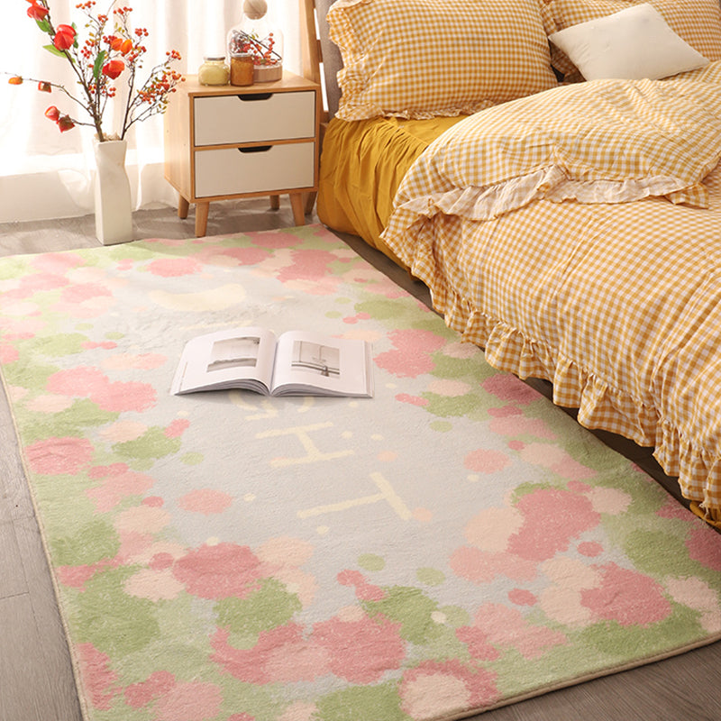 BowLift | Beautiful children's room rug Multicolored cartoon print area rug synthetic non-slip back pet-friendly rug