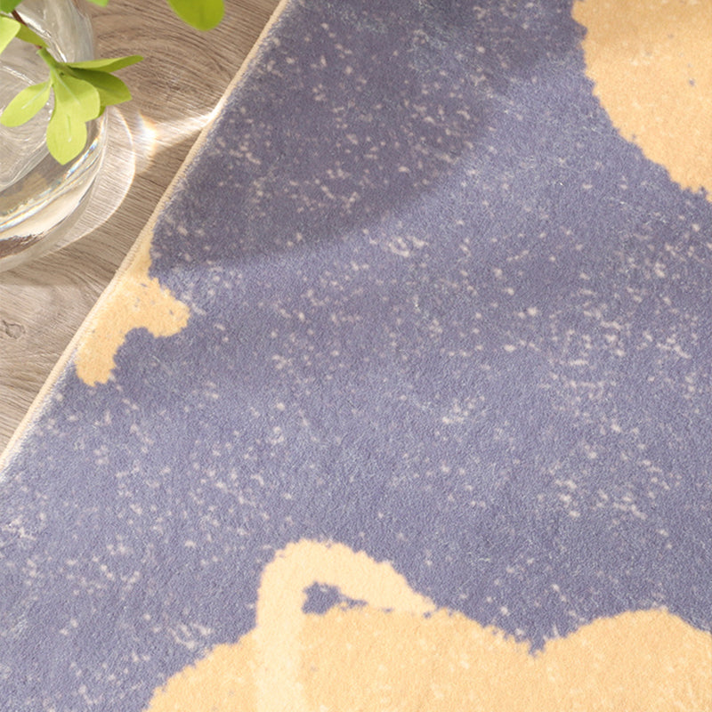 BowLift | Beautiful children's room carpet Multicolored cartoon print area rug synthetic non-slip backing pet-friendly carpet