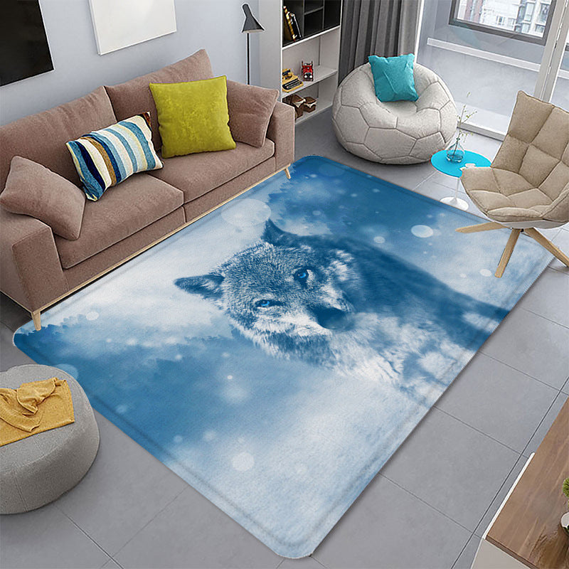 BowLift | Funky Living Room Rug Multicolor Cartoon 3D Print Rug Synthetic Non-Slip Backing Stain Resistant Rug
