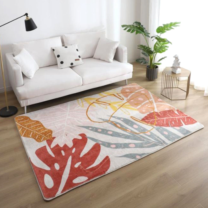 BowLift | Relaxing Color Block Rug Multicolored Acrylic Area Rug Non-Slip Back Stain Resistant Indoor Rug for Bedroom