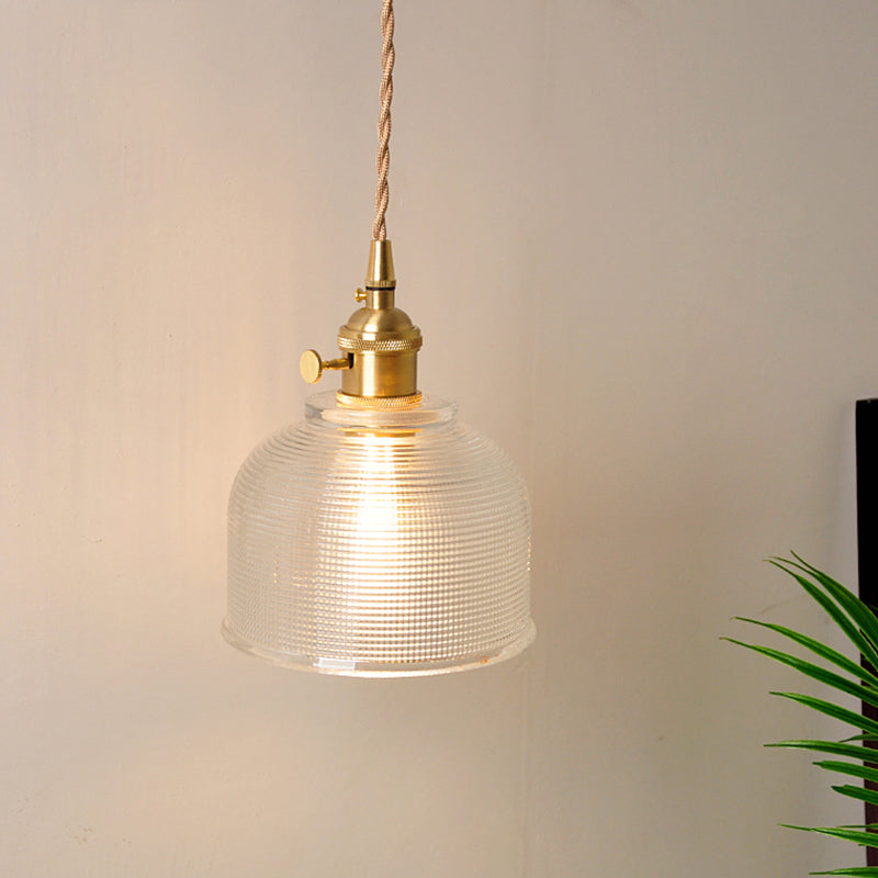 BowLift | 1 Head Wall Mount Light Industrial Shade Clear Glass Wall Light Fixture for Nightstand