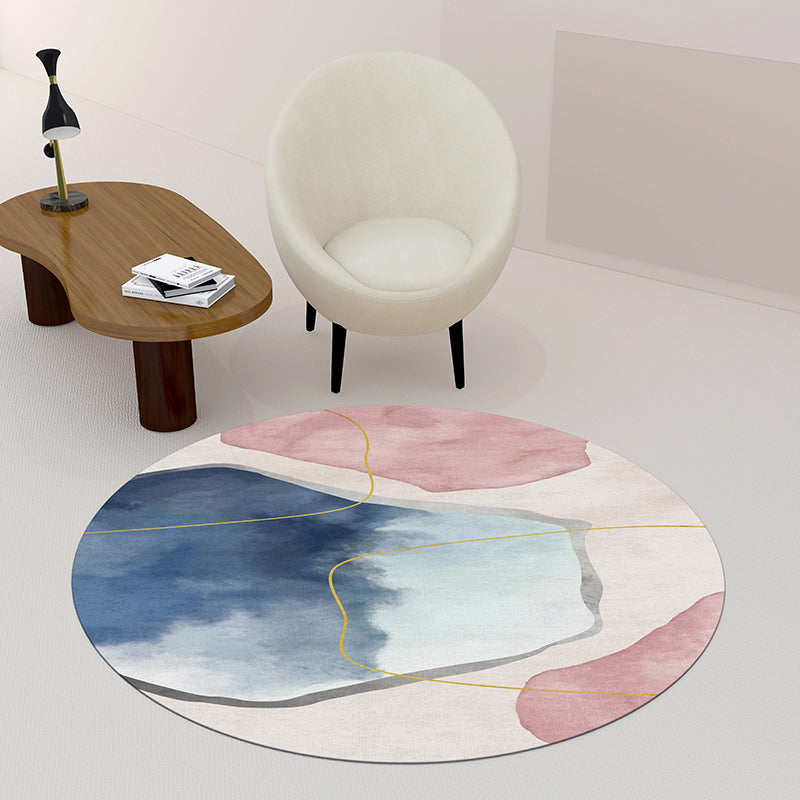 BowLift | Creative Bedroom Rug Multicolored Color Differentiated Rug Polypropylene Washable Pet Friendly Non-Slip Rug