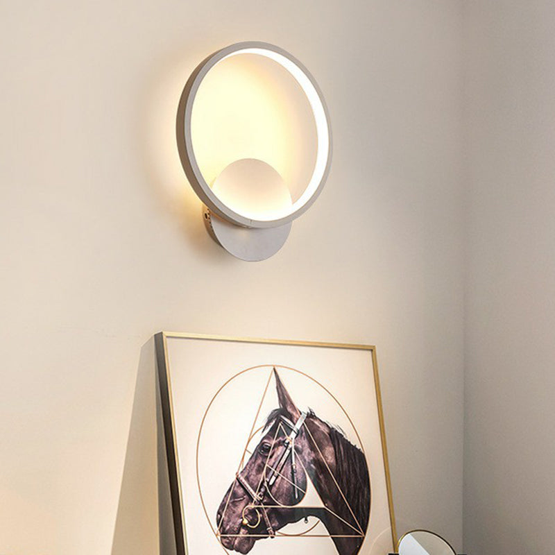 BowLift | Shadow Wall Sconces Nordic Style Acrylic Corridor LED Wall Lamp Fixture in White