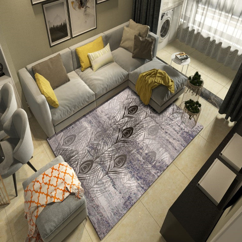 BowLift | Western garden printed carpet multicolored polyester carpet with non-slip backing stain-resistant indoor carpet for bedroom