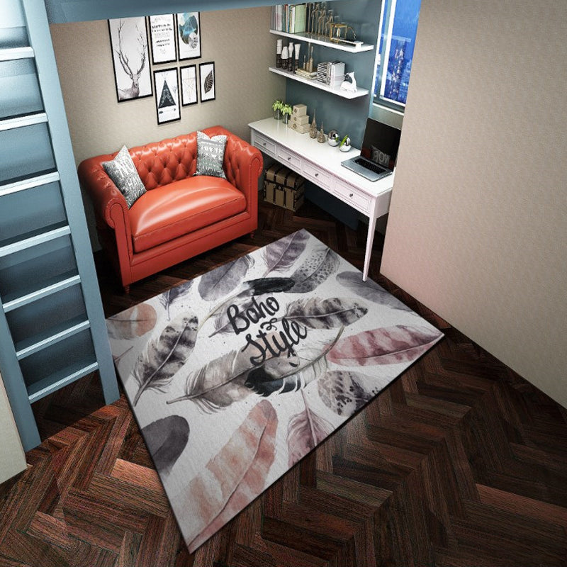 BowLift | Western garden printed carpet multicolored polyester carpet with non-slip backing stain-resistant indoor carpet for bedroom