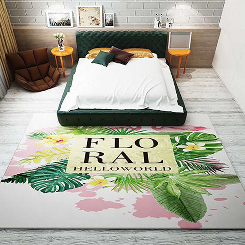 BowLift | Western garden printed carpet multicolored polyester carpet with non-slip backing stain-resistant indoor carpet for bedroom