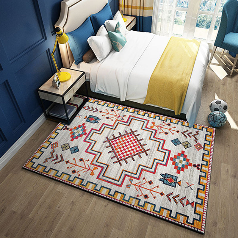BowLift | Western garden printed carpet multicolored polyester carpet with non-slip backing stain-resistant indoor carpet for bedroom
