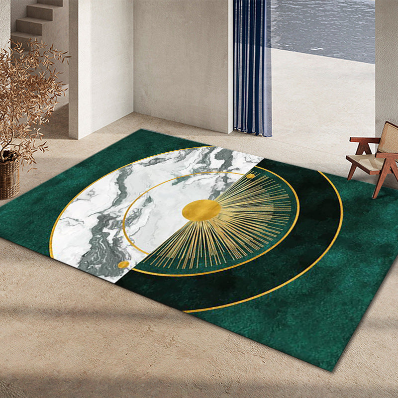 BowLift | Glam Home Decoration Rug Multicolored Abstract Print Rug Polypropylene Non-Slip Back Easy Care Rug