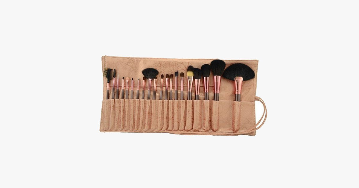 BowLift | Coco Bronze Brush Set of 20 - Useful for full face makeup