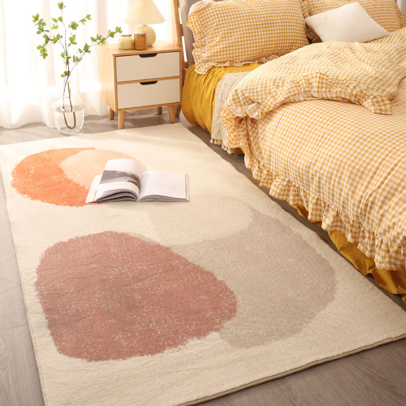BowLift | Beautiful color-block rug Multicolored Synthetic Indoor Rug Non-slip backing Pet-friendly rug for room decoration