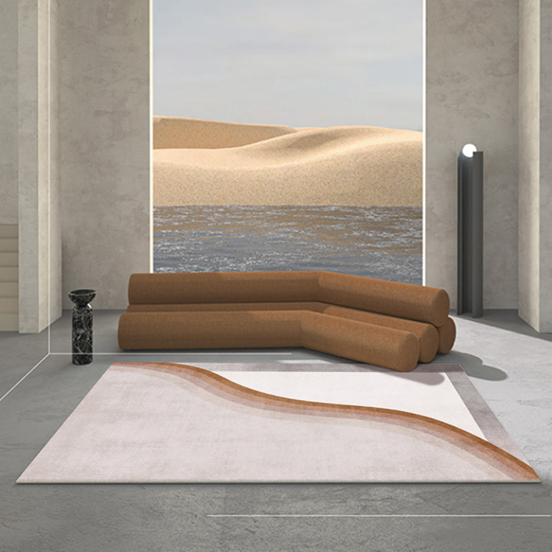 BowLift | Casual Multicolor Relaxing Carpet Synthetic Color Block Carpet Non-Slip Back Washable Carpet for Bedroom