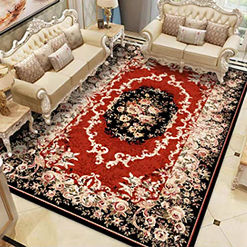 BowLift | Americana Home Rug Multicolored Printed Rug Polyester Non-Slip Backing Easy Care Rug