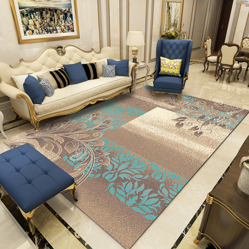 BowLift | Indian Living Room Rug Multicolored Geometric Pattern Indoor Rug Polyester Pet Friendly Washable Rug