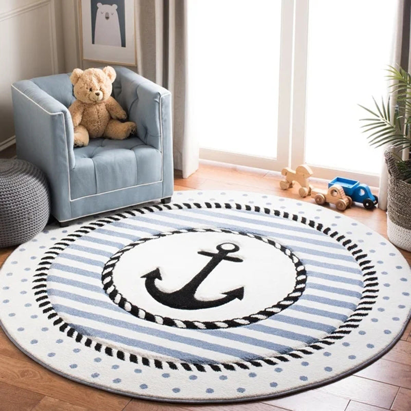 BowLift | Colorful Cartoon Rug Polyester Lovable Indoor Carpet Easy Care Pet-friendly Area Rug for Kids