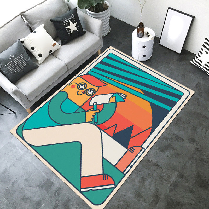 BowLift | Designer Room Decor Carpet Multicolored Fairy Tale Print Carpet Polyester Anti-Slip Back Pet Friendly Carpet