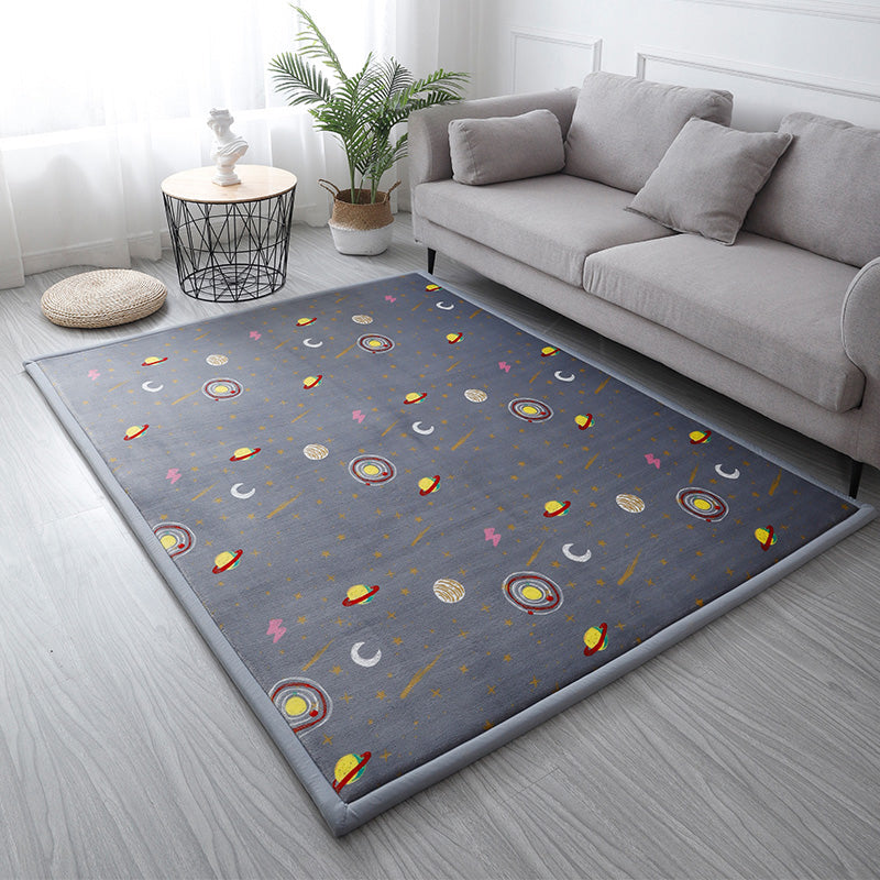 BowLift | Casual Solid Color Rug Multicolor Synthetic Indoor Rug Pet-friendly Non-slip Back Rug for the Bedroom