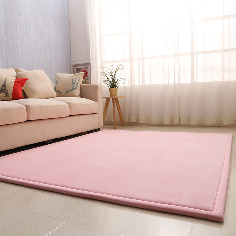 BowLift | Casual Solid Color Rug Multicolor Synthetic Indoor Rug Pet-friendly Non-slip Back Rug for the Bedroom