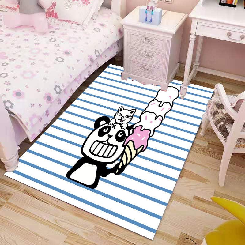 BowLift | Beautiful Children's Rug Multicolored Cartoon Printed Area Rug Polypropylene Non-Slip Easy-Care Rug