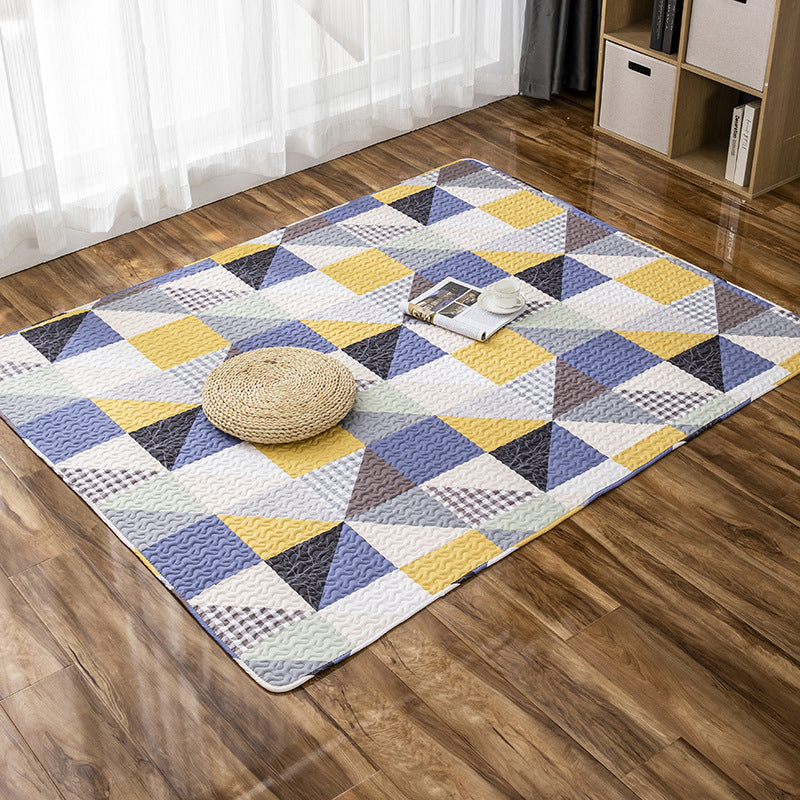 BowLift | Comfort Kids Room Rug Multicolored Cartoon Rug Cotton Blend Pet-Friendly Easy Care Rug